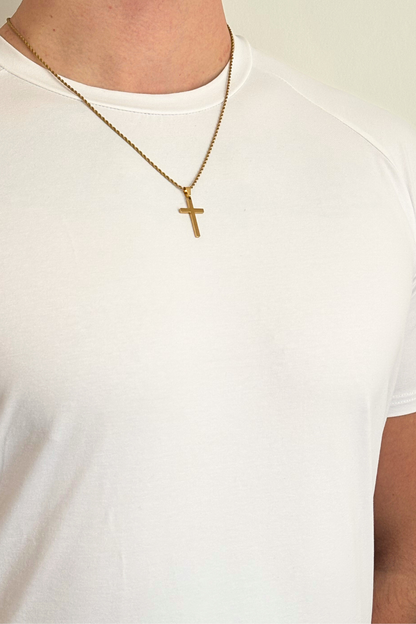 MILANO CROSS NECKLACE | GOLD
