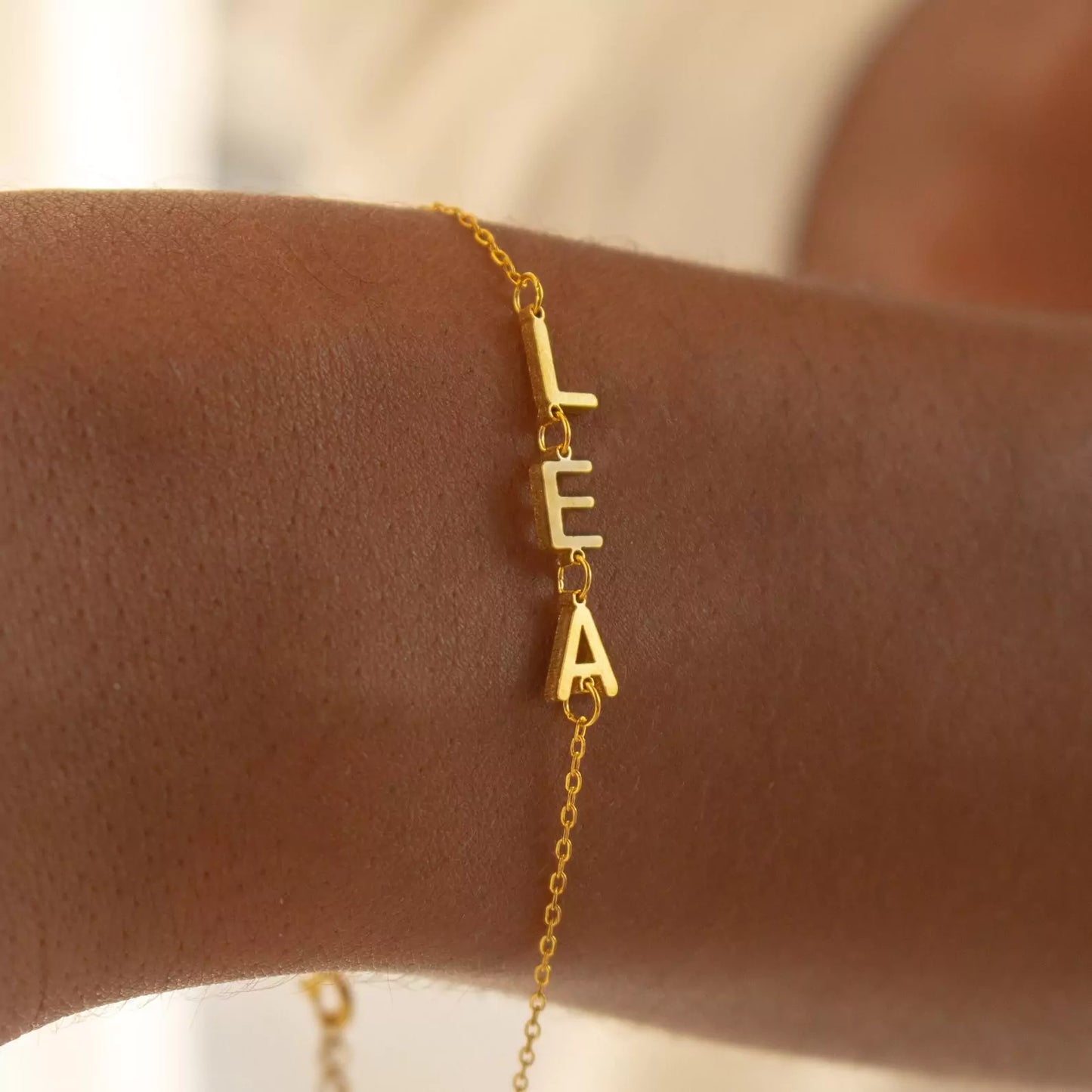 The Sideways Initial Bracelet