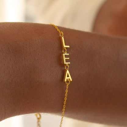 The Sideways Initial Bracelet