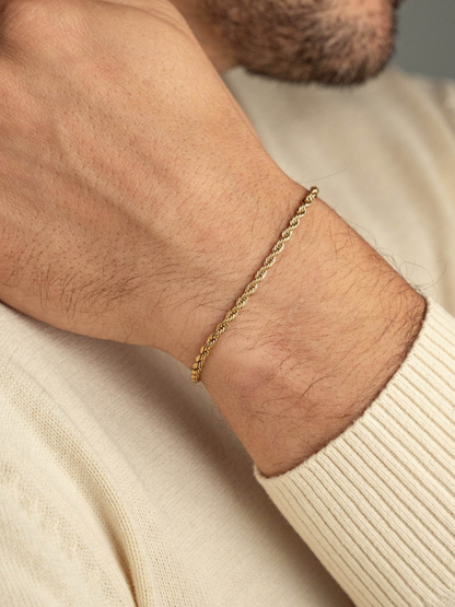 ROPE BRACELET 3MM | GOLD