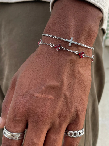 CLOVER BRACELET | 5 COLORS AVAILABLE | SILVER