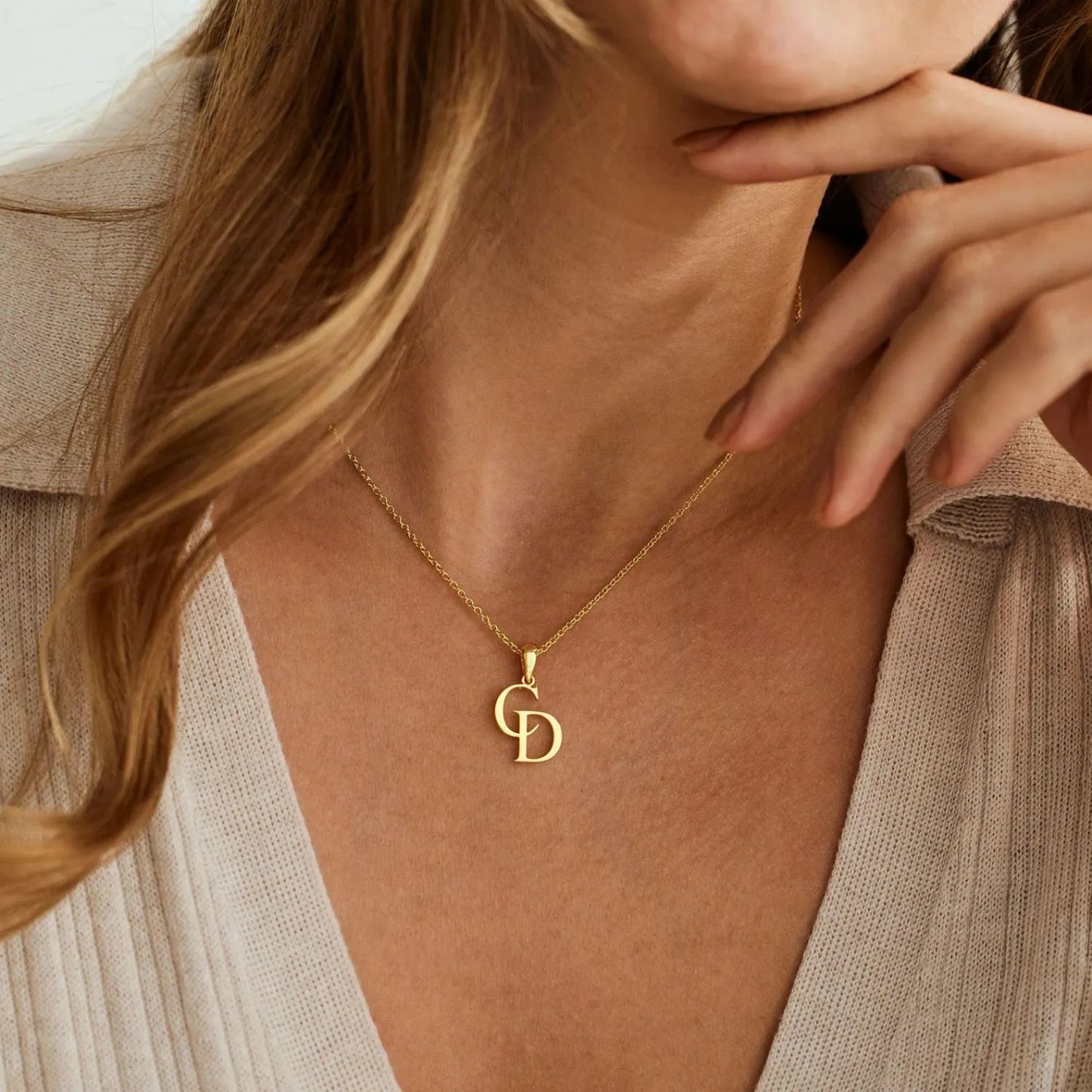 The Luna Initial Necklace
