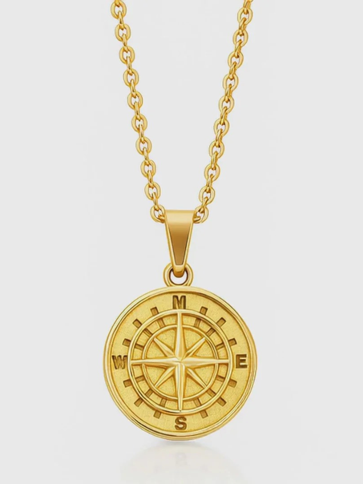 COMPASS PENDANT | GOLD