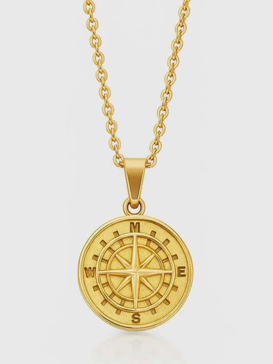 COMPASS PENDANT | GOLD