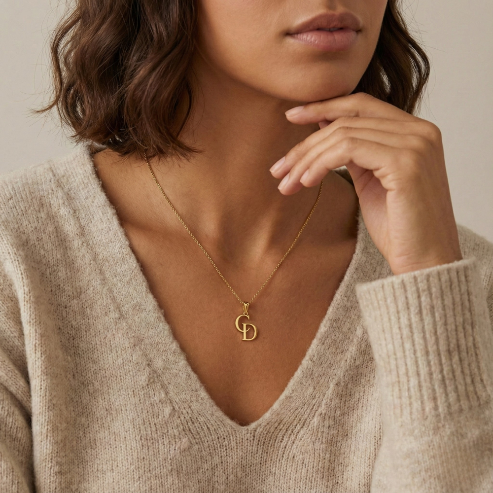 The Luna Initial Necklace