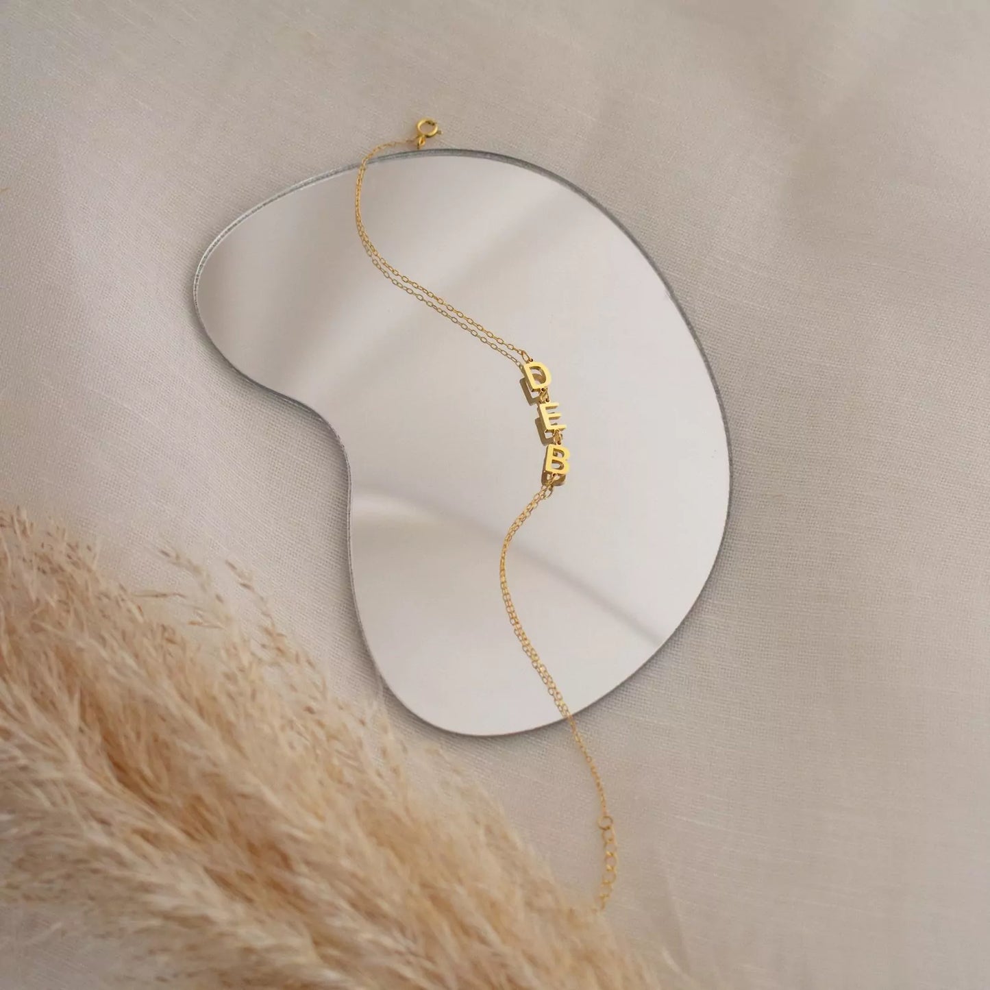 The Sideways Initial Bracelet