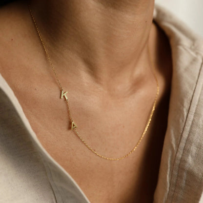 The Sideways Initial Necklace