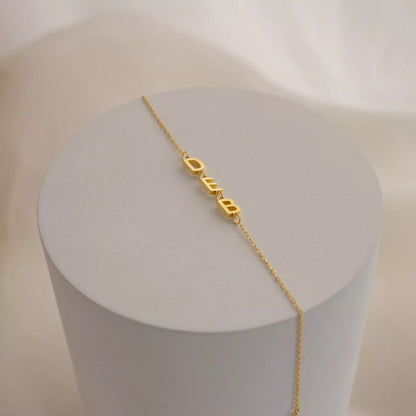 The Sideways Initial Bracelet