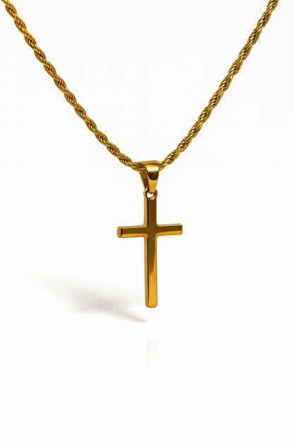 MILANO CROSS NECKLACE | GOLD