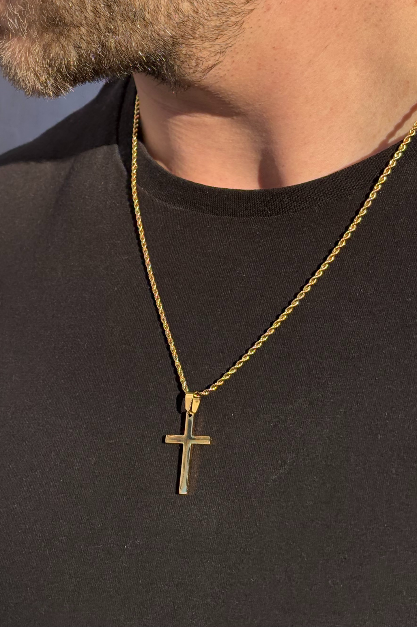 MILANO CROSS NECKLACE | GOLD