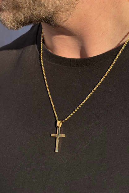MILANO CROSS NECKLACE | GOLD