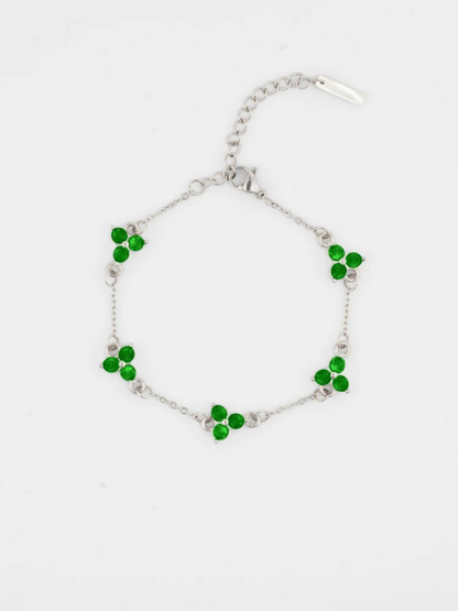 CLOVER BRACELET | 5 COLORS AVAILABLE | SILVER