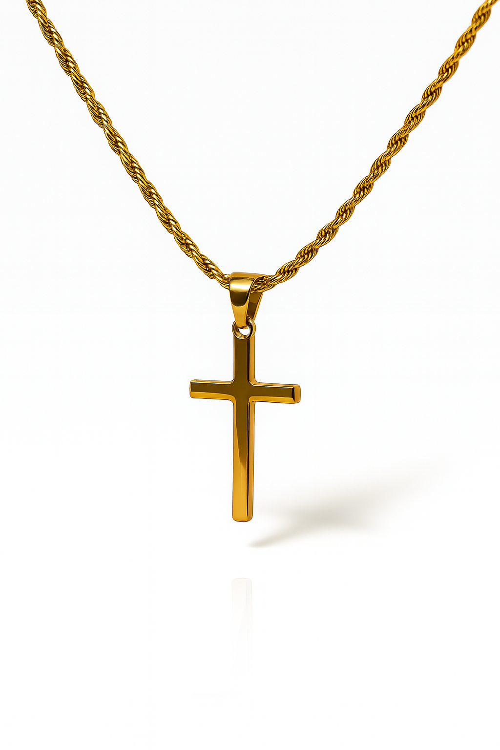 MILANO CROSS NECKLACE | GOLD