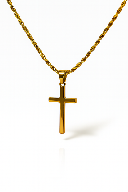 MILANO CROSS NECKLACE | GOLD