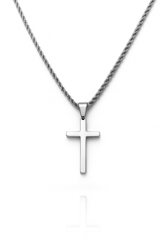 MILANO CROSS NECKLACE | SILVER