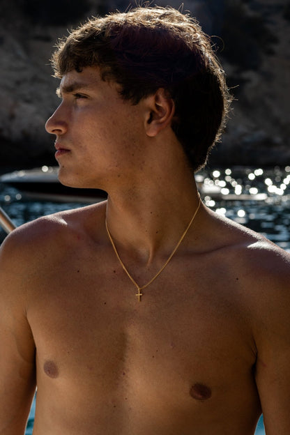 BASIC CROSS NECKLACE | GOLD