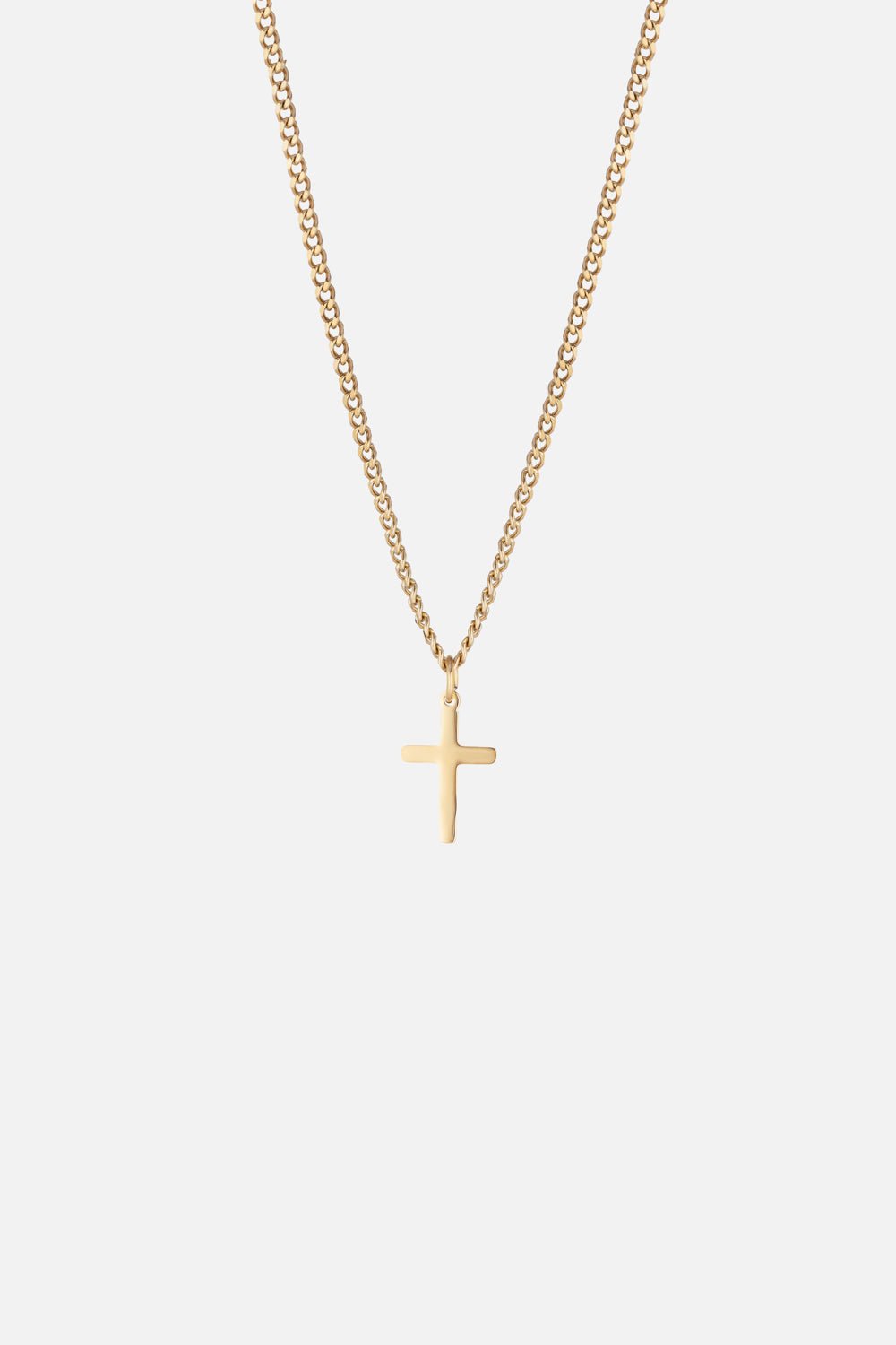 BASIC CROSS NECKLACE | GOLD