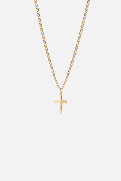 BASIC CROSS NECKLACE | GOLD