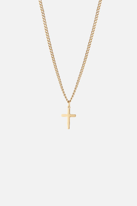 BASIC CROSS NECKLACE | GOLD