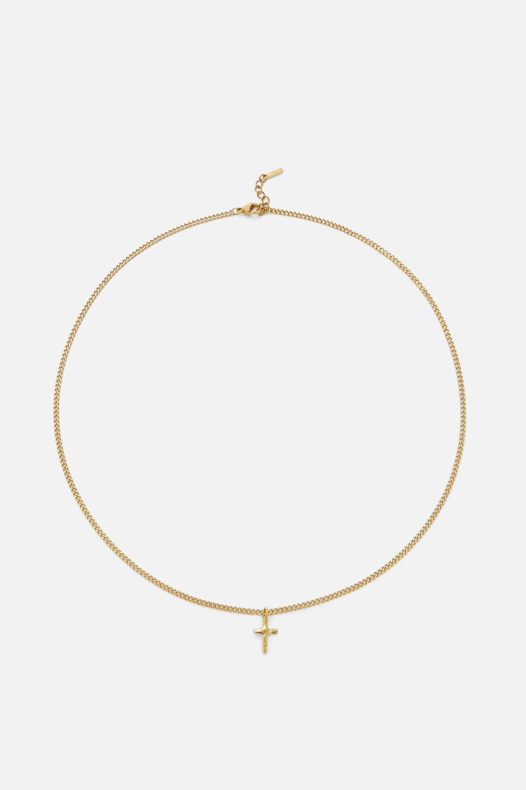 HAMMERED CROSS NECKLACE | GOLD | UNISEX