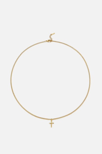 HAMMERED CROSS NECKLACE | SILVER | UNISEX