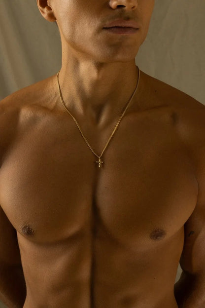 HAMMERED CROSS NECKLACE | SILVER | UNISEX