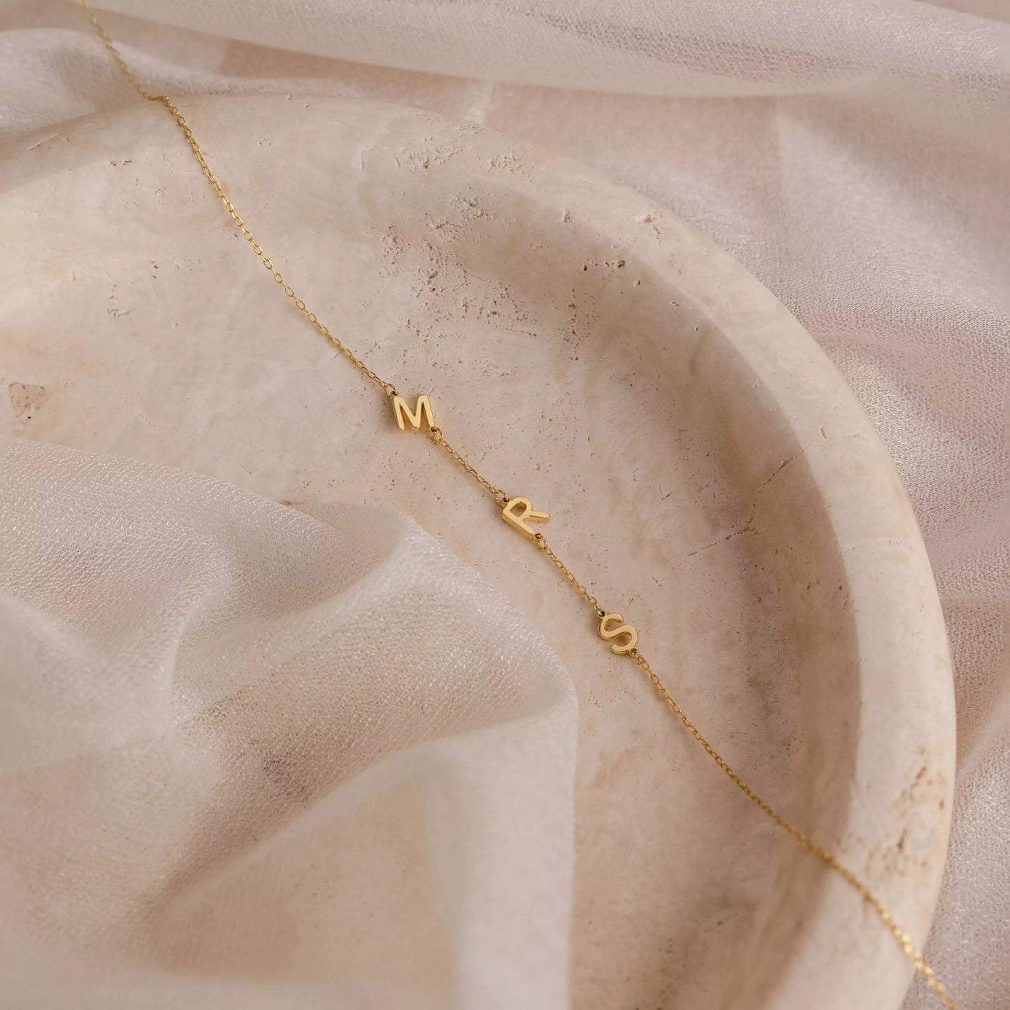 The Sideways Initial Necklace