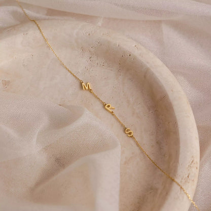 The Sideways Initial Necklace